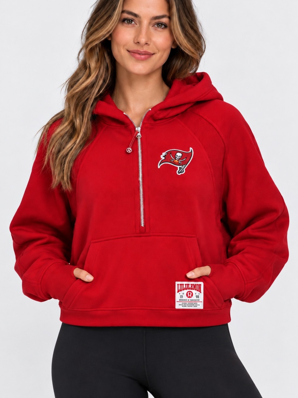 Lululemon x NFL Tampa Bay Buccaneers Scuba Oversized Half-Zip Hoodie size M/L